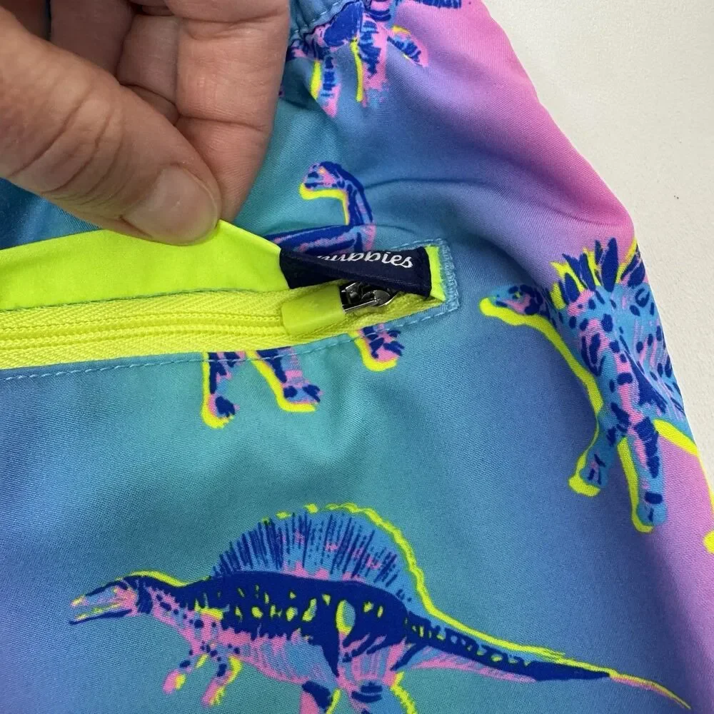 Chubbies Swim Trunks Mens 5.5 Inch Blue Pink Dino Brief Mesh Liner Small - Picture 8 of 9